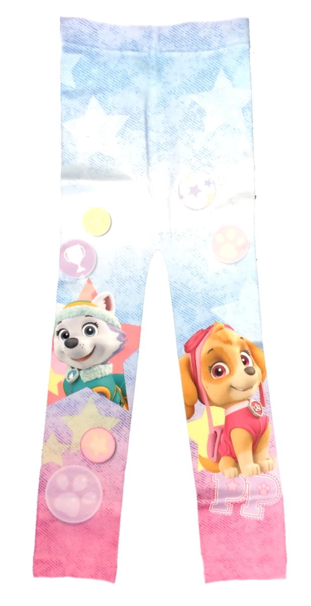 PAW Patrol Leggings für Mädchen in blau-rosa mit Skye und Everest